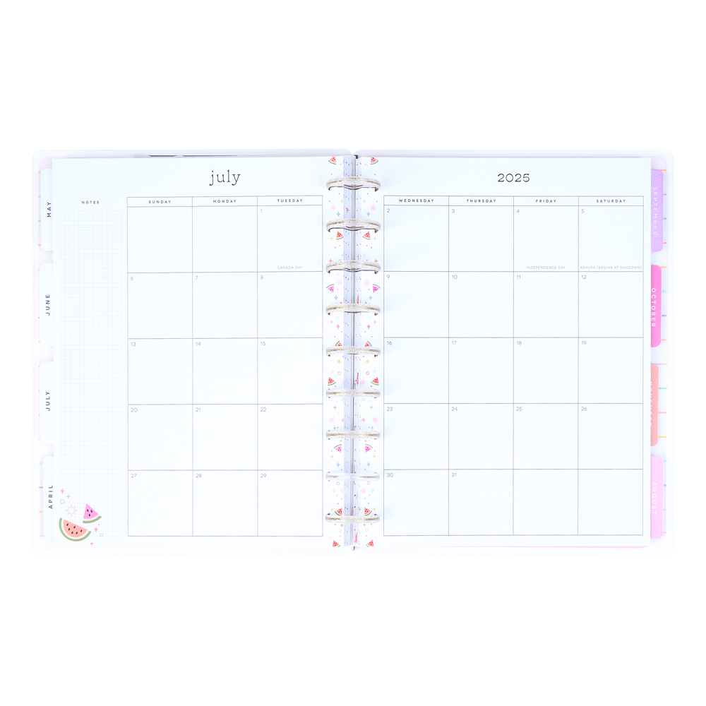 2025 Seasons of Joy Planner - Classic Vertical Layout - 12 Months