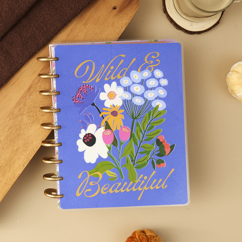 2025 Brilliant Blooms Planner - Classic Checklist Layout - 12 Months