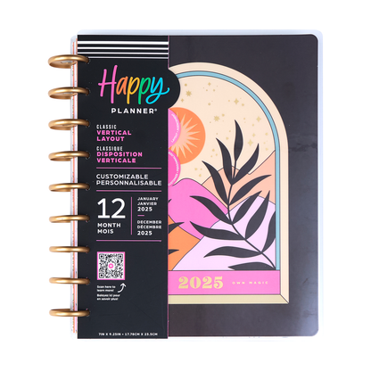 2025 Desert Mystic Planner - Classic Vertical Layout - 12 Months