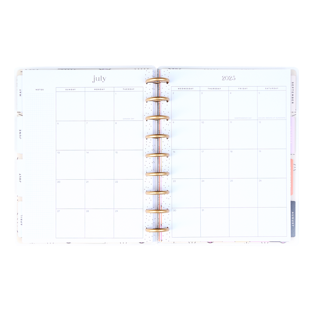 2025 Desert Mystic Planner - Classic Vertical Layout - 12 Months