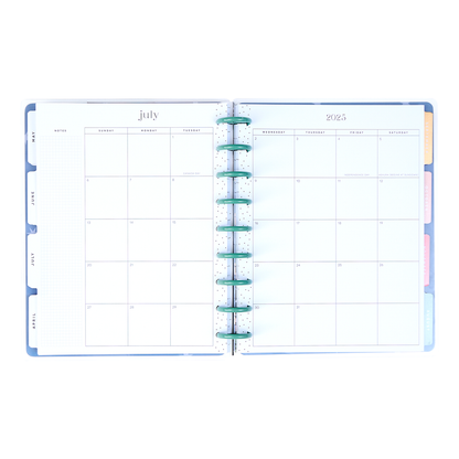 2025 Forest Flowers Planner - Classic Horizontal Layout - 12 Months