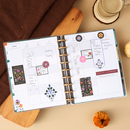 2025 Radiant Garden Planner - Classic Color Block Layout - 12 Months