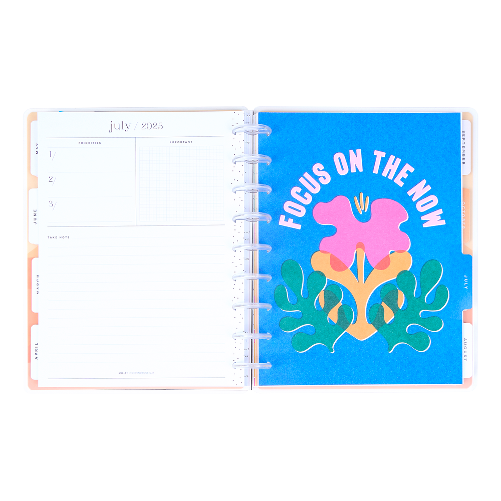 2025 Vivid Tropics Planner - Classic Dashboard Layout - 12 Months