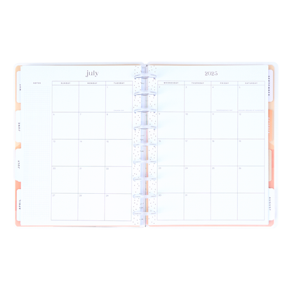 2025 Vivid Tropics Planner - Classic Dashboard Layout - 12 Months