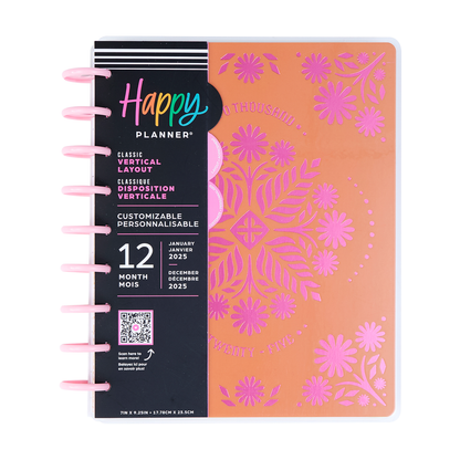 2025 Western Wildflower Planner - Classic Vertical Layout - 12 Months