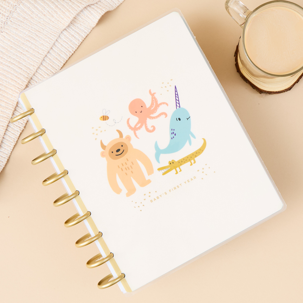 Undated Hello Little One Baby Planner - Classic Baby's First Year Layout - 12 Months