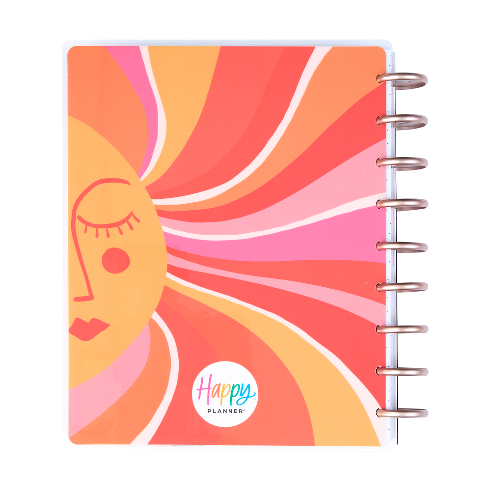 Undated Cat Coq x Happy Planner Retro Sunset Planner - Classic Dashboard Layout - 12 Months