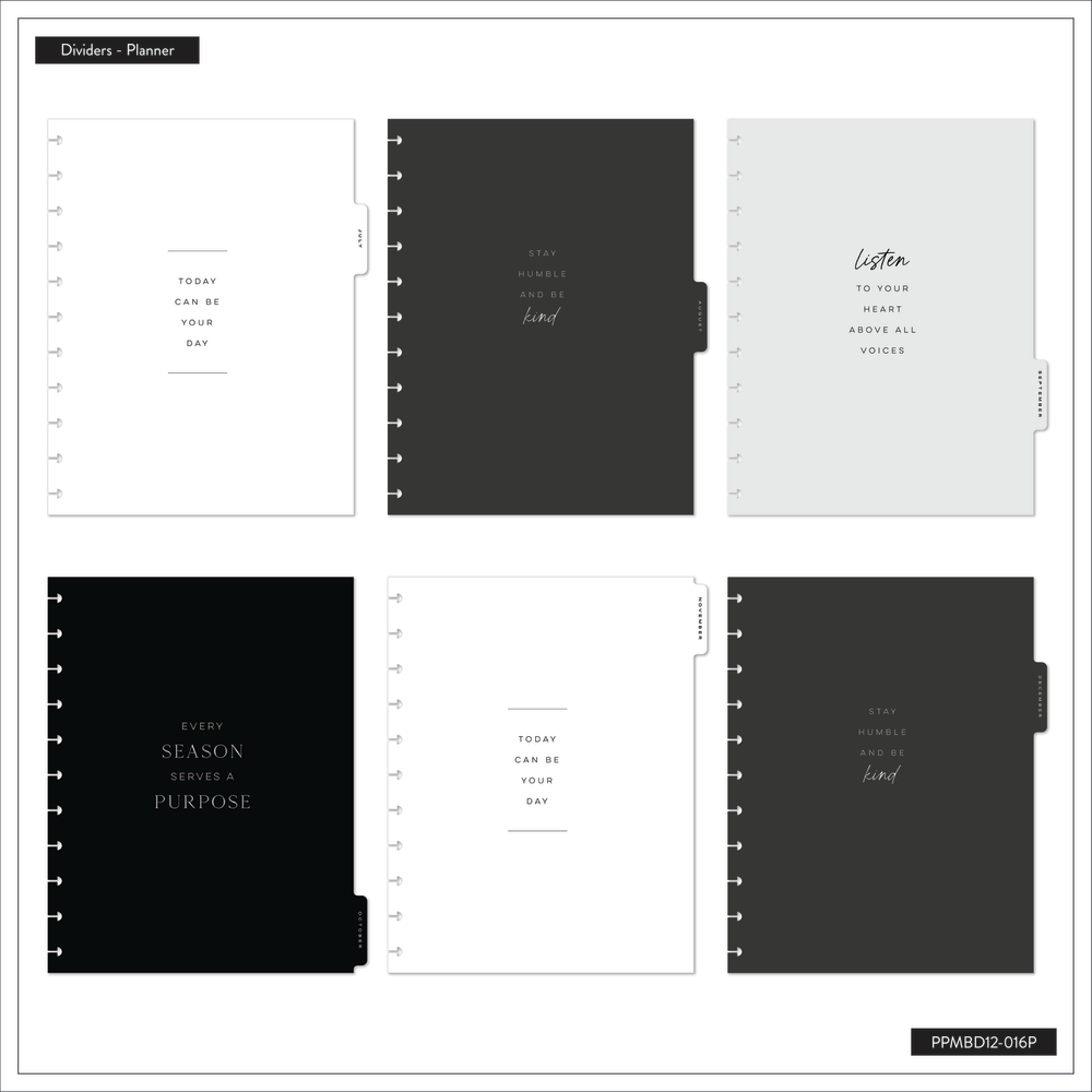 2025 Work + Life Onyx Planner - Big Hourly Layout - 12 Months