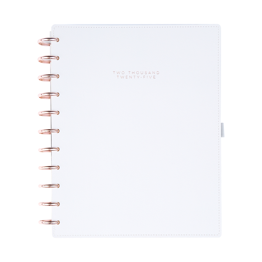 2025 Work + Life Ivory Planner - Big Hourly Layout - 12 Months