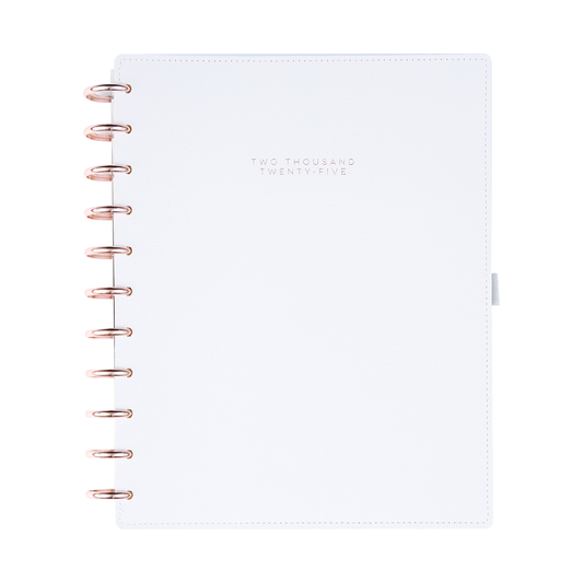 2025 Work + Life Ivory Planner - Big Hourly Layout - 12 Months