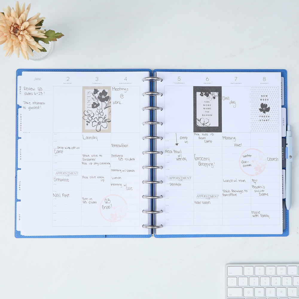 2025 Work + Life Elemental Planner - Big Hourly Layout - 12 Months