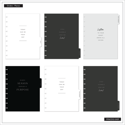 2025 Work + Life Onyx Planner - Classic Hourly Layout - 12 Months