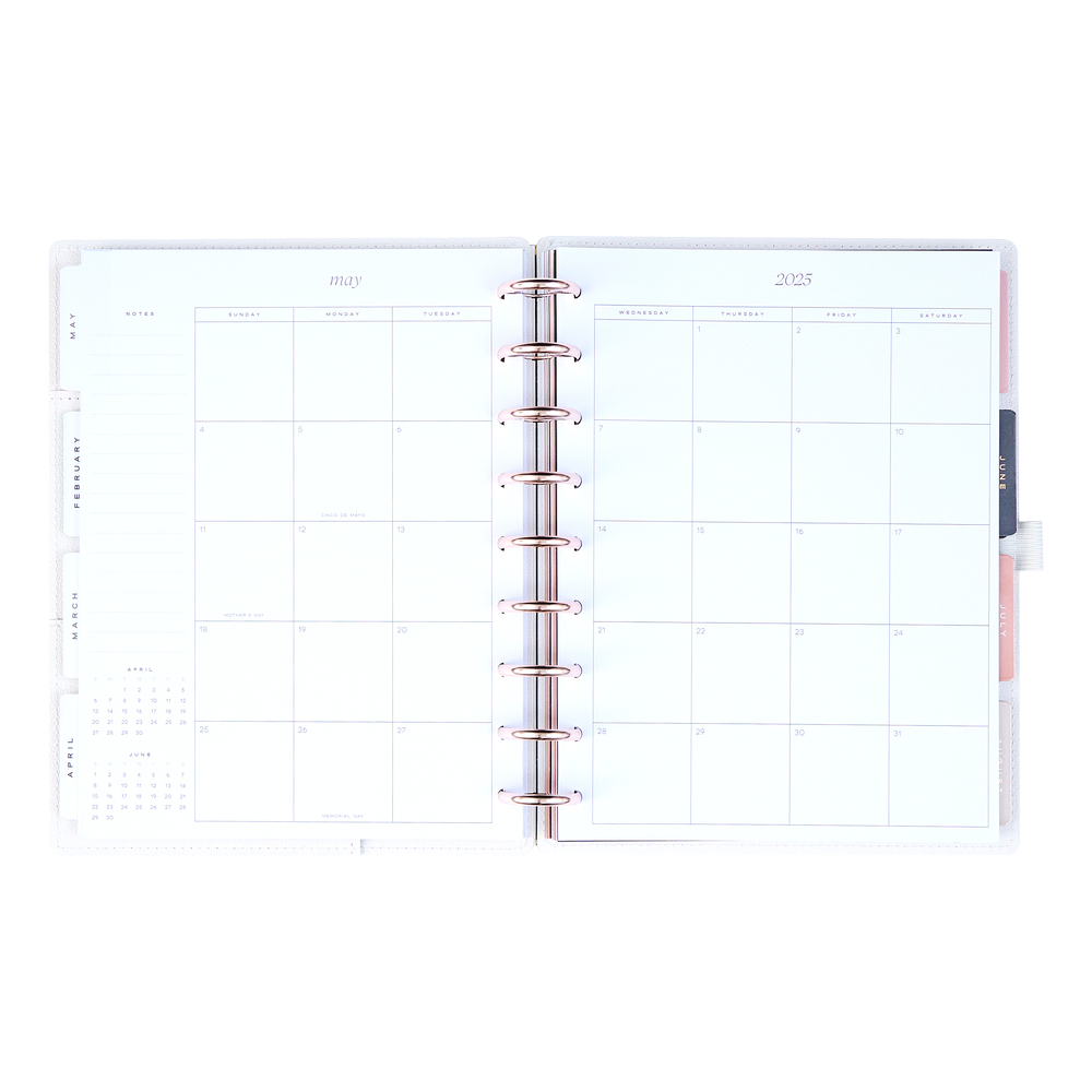 2025 Work + Life Ivory Planner - Classic Hourly Layout - 12 Months