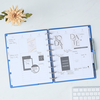 2025 Work + Life Elemental Planner - Classic Hourly Layout - 12 Months