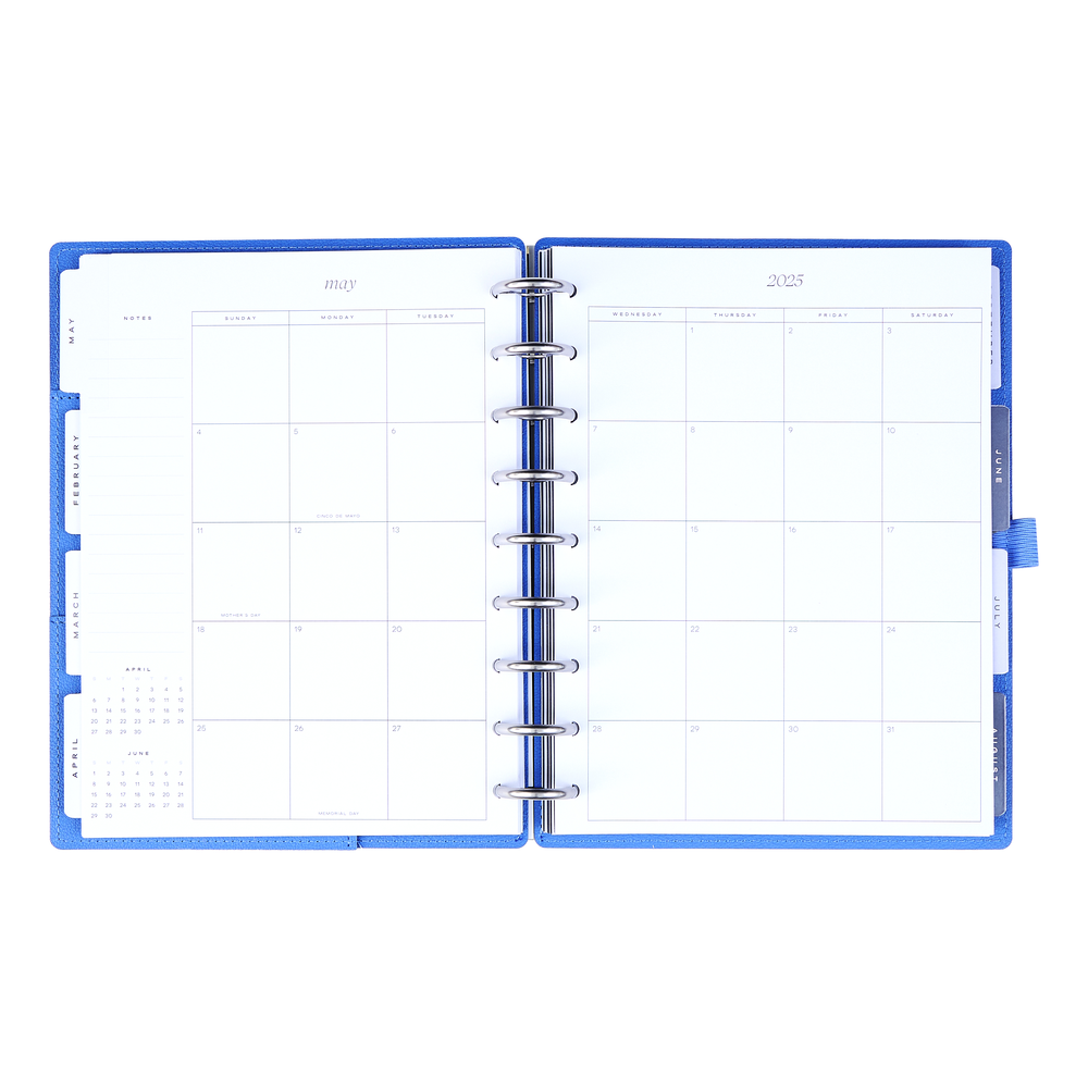 2025 Work + Life Elemental Planner - Classic Hourly Layout - 12 Months