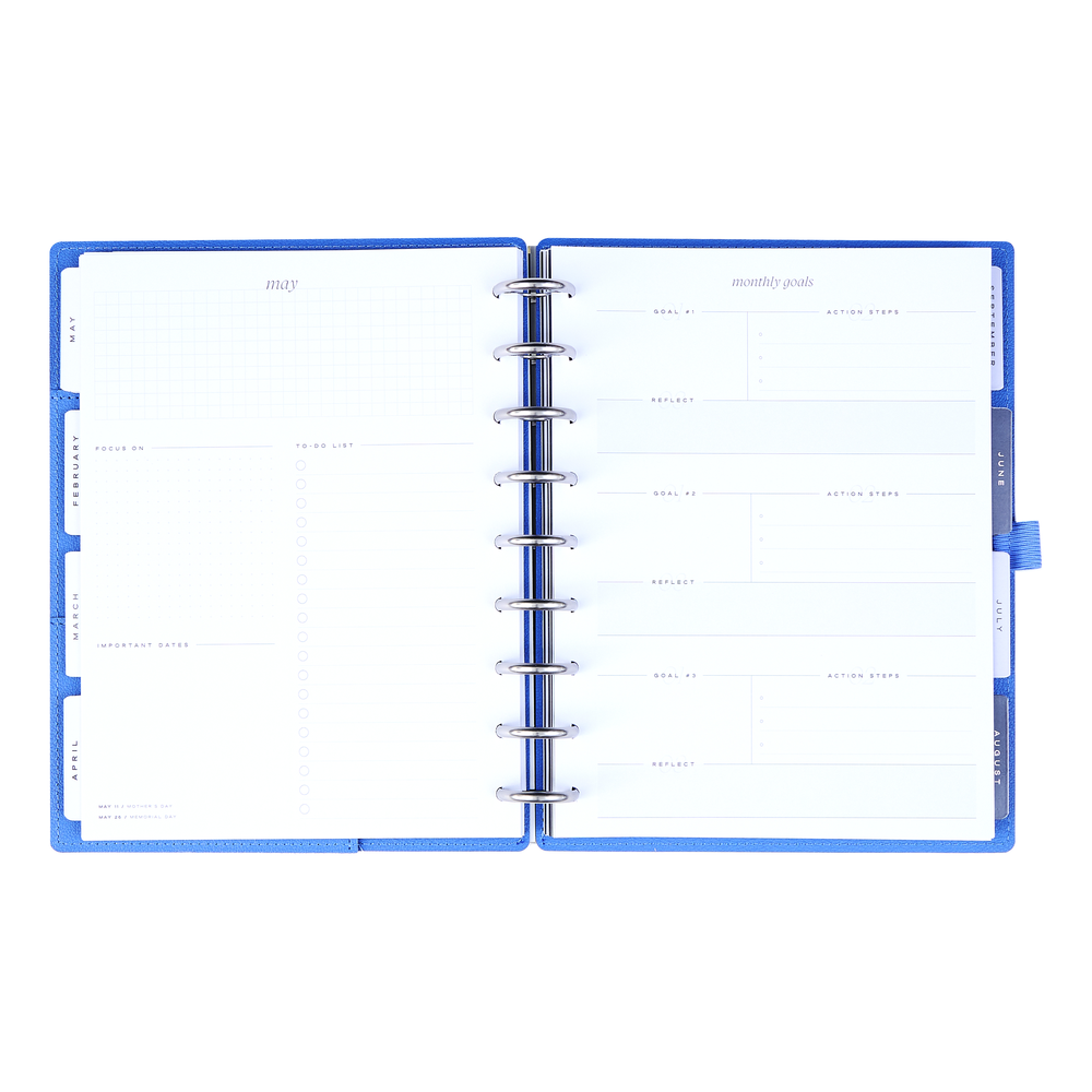 2025 Work + Life Elemental Planner - Classic Hourly Layout - 12 Months