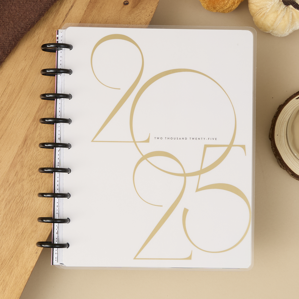 2025 DELUXE Modern Impressions Planner - Classic Vertical Layout - 12 Months