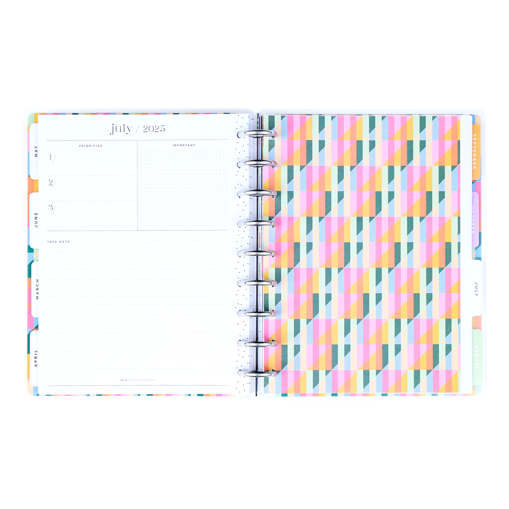 2025 DELUXE Building Blocks Planner - Classic Vertical Layout - 12 Months