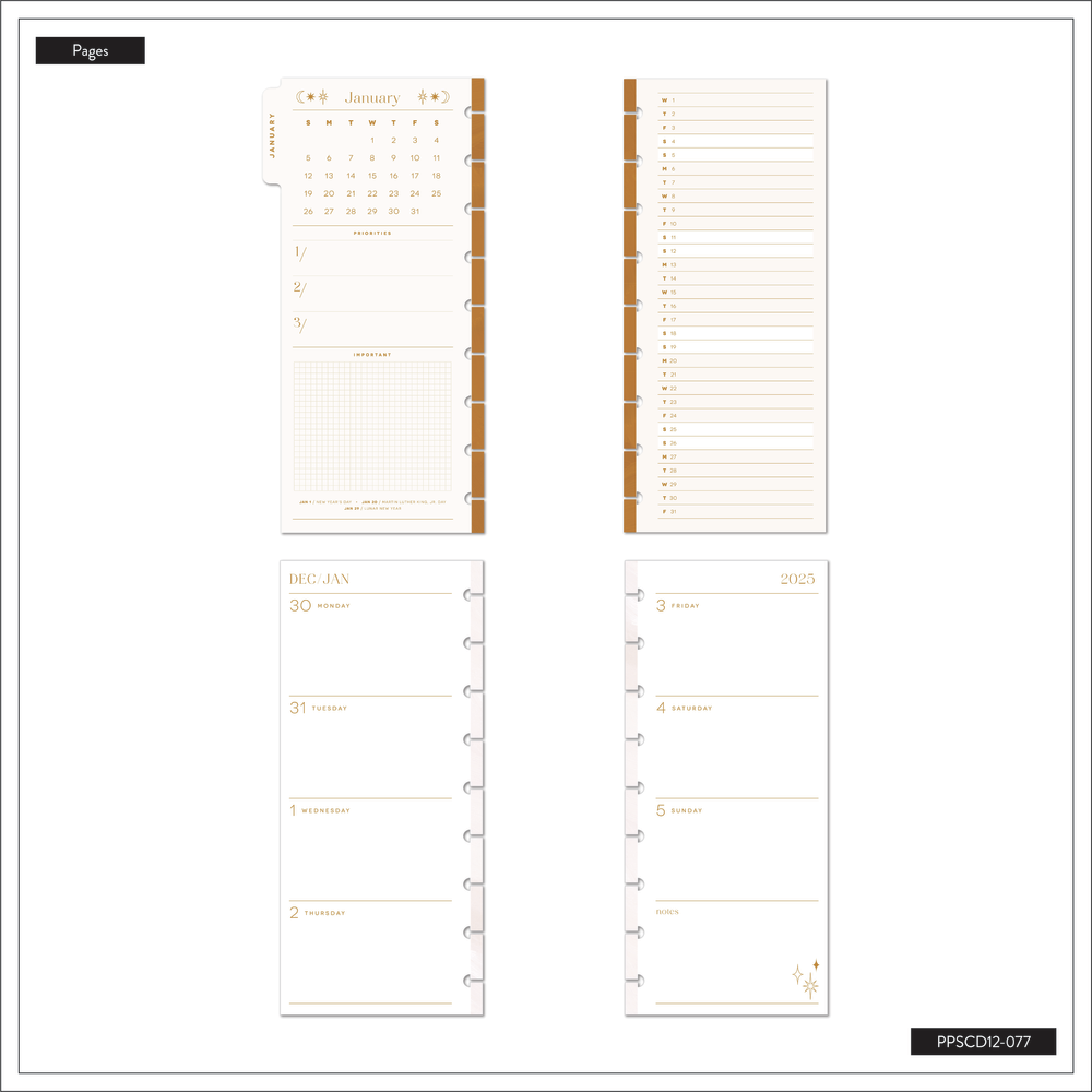 2025 Everyday Magic Planner - Skinny Classic Horizontal Layout - 12 Months