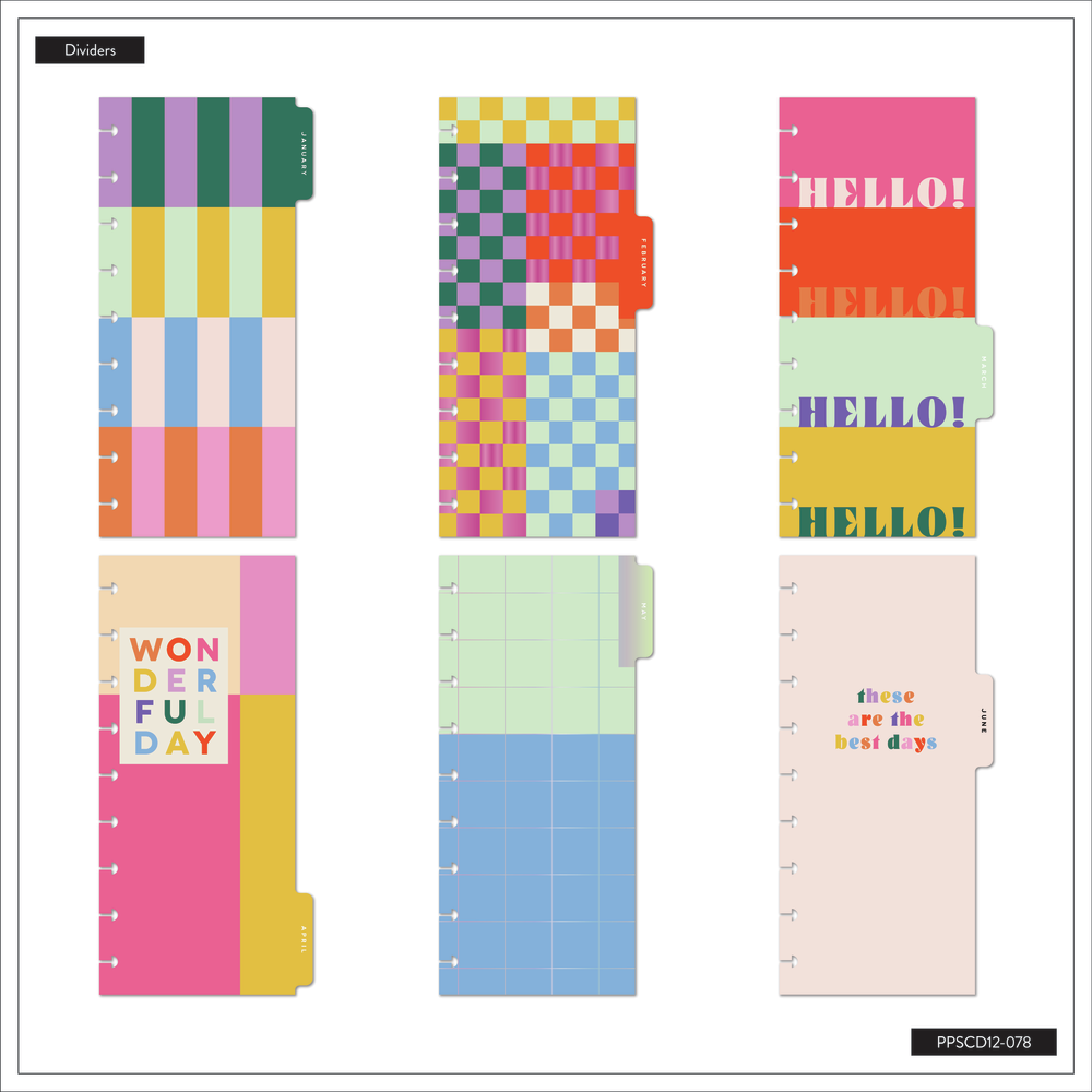 2025 Building Blocks Planner - Skinny Classic Horizontal Layout - 12 Months