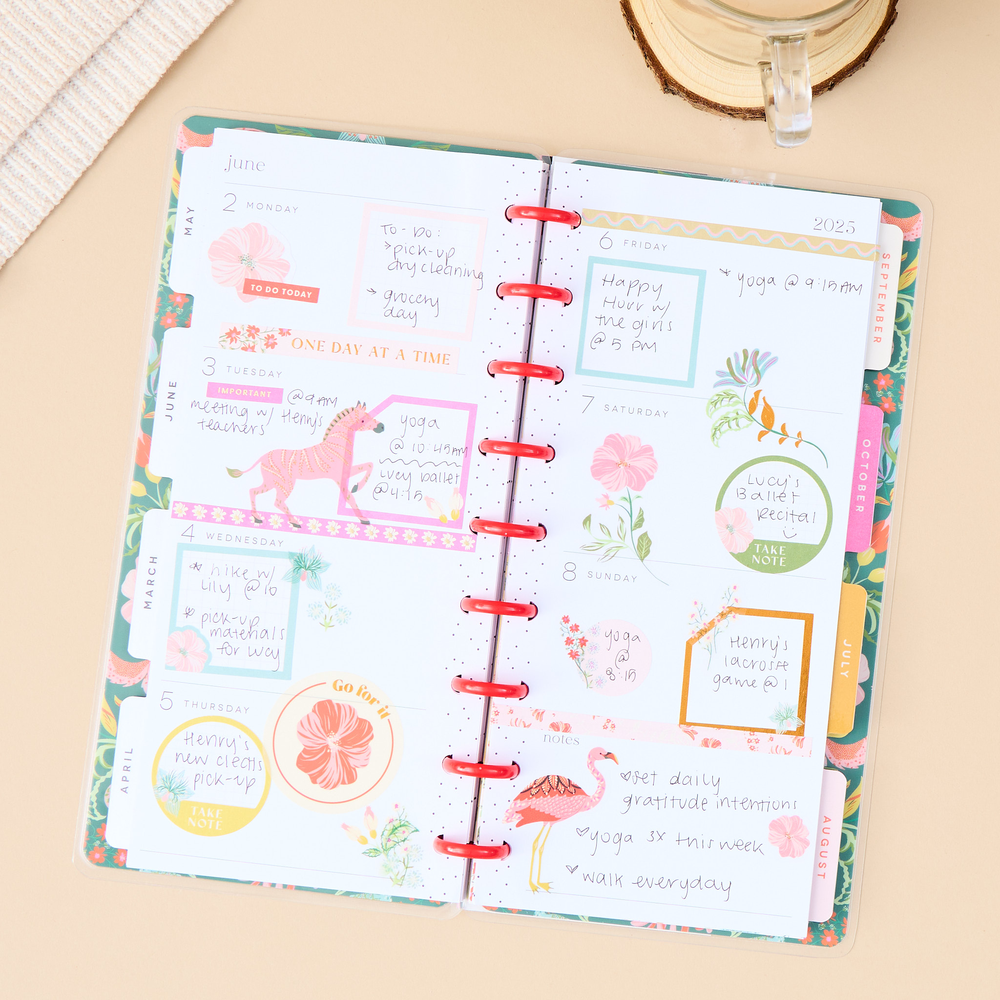 2025 Lush Linens Planner - Skinny Classic Horizontal Layout - 12 Months