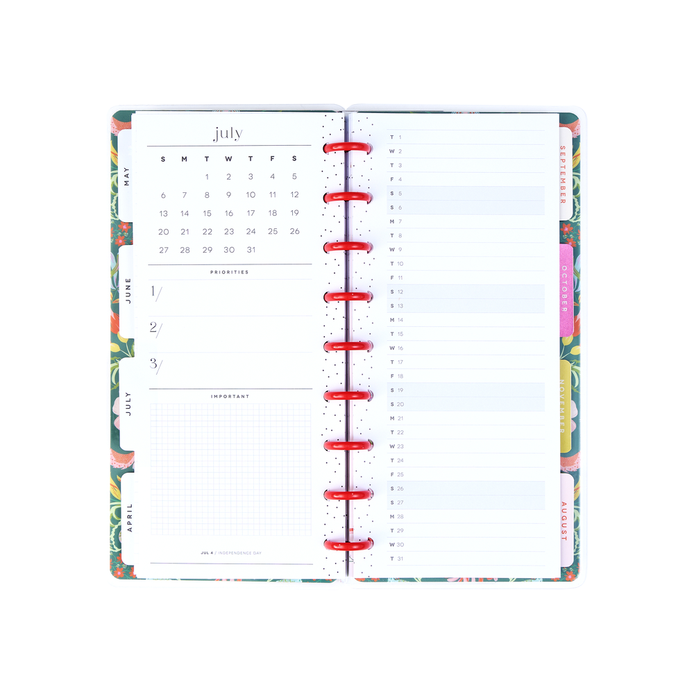 2025 Lush Linens Planner - Skinny Classic Horizontal Layout - 12 Months