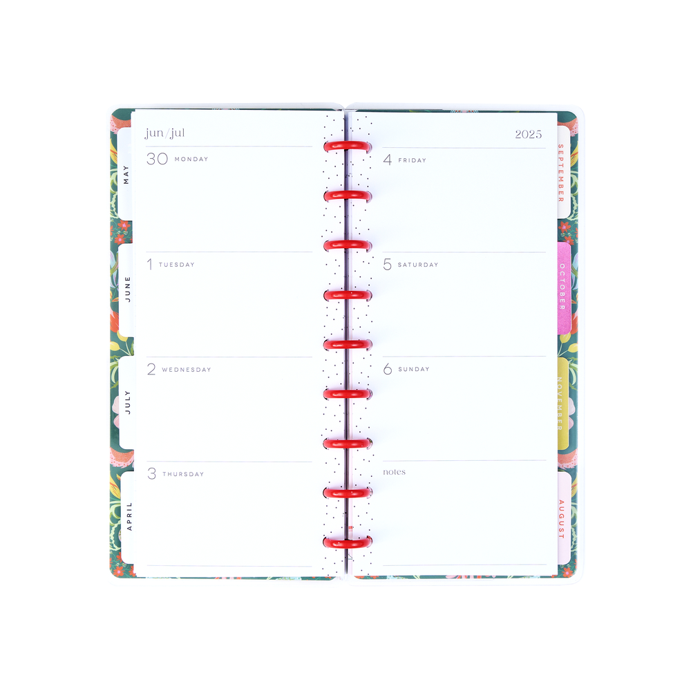 2025 Lush Linens Planner - Skinny Classic Horizontal Layout - 12 Months