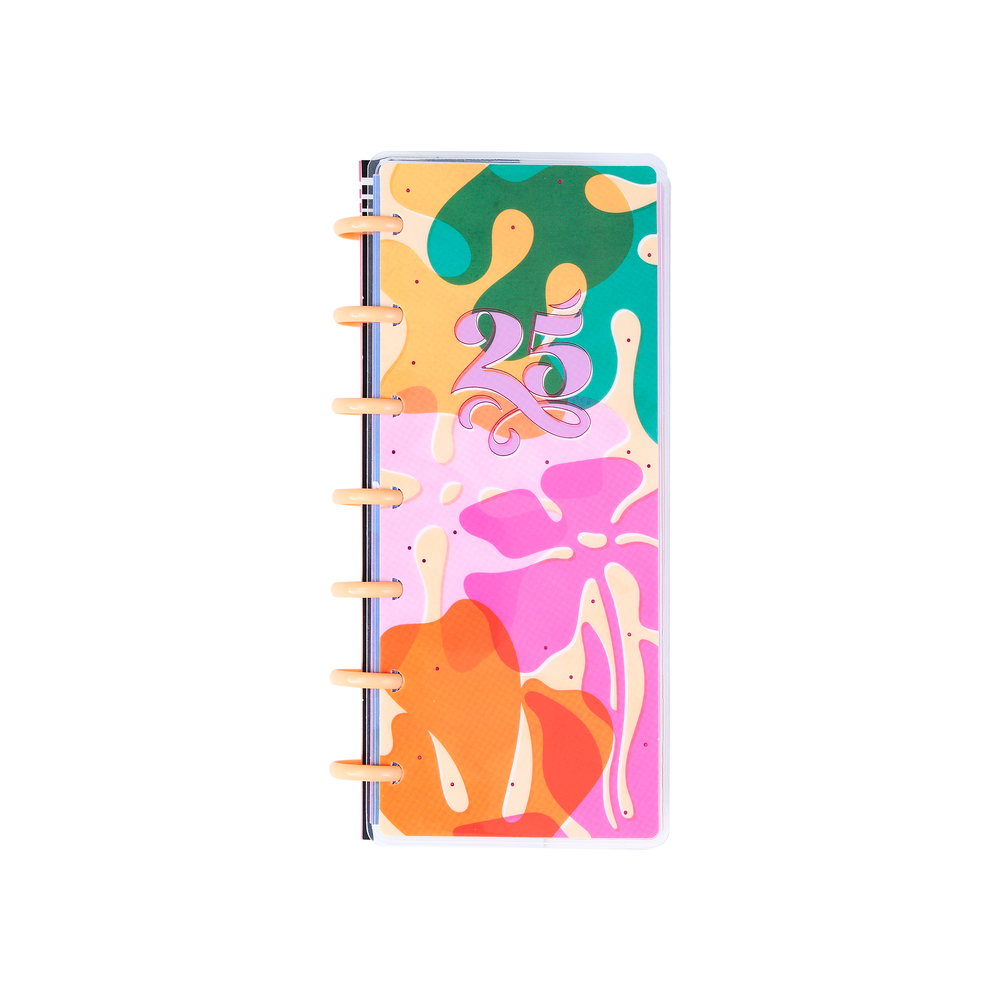 2025 Vivid Tropics Planner - Skinny Mini Horizontal Layout - 12 Months