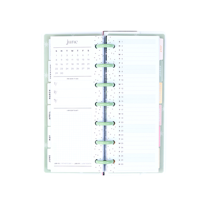 2025 Forest Flowers Planner - Skinny Mini Horizontal Layout - 12 Months