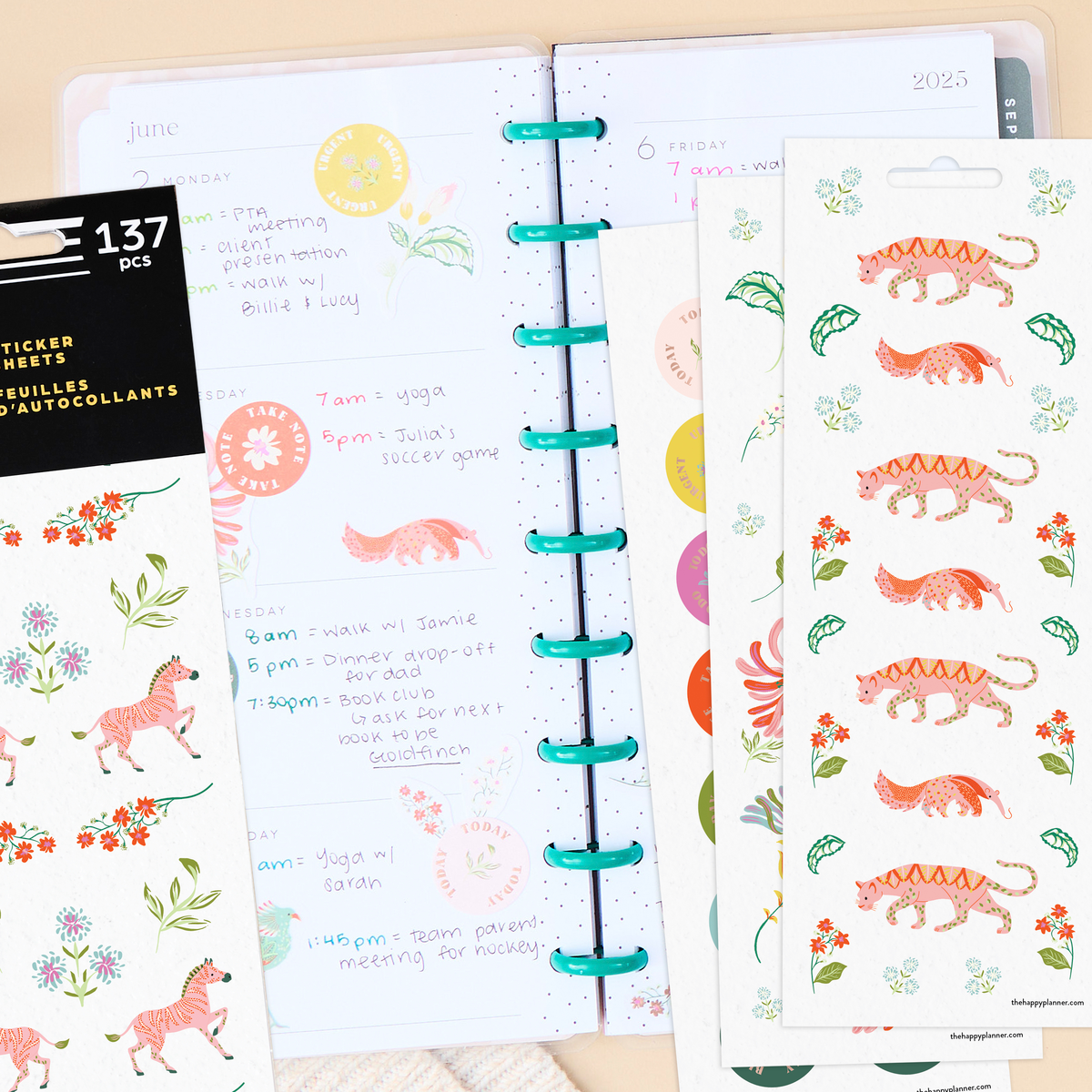 Lush Linens - 8 Sticker Sheets