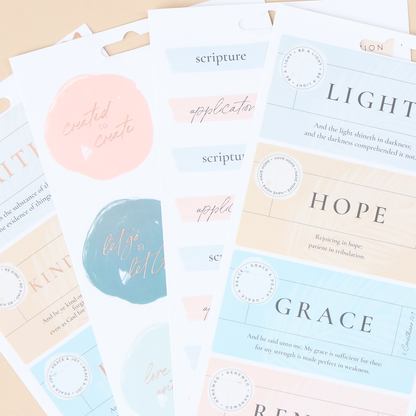 Coastal Faith - 5 Sticker Sheets