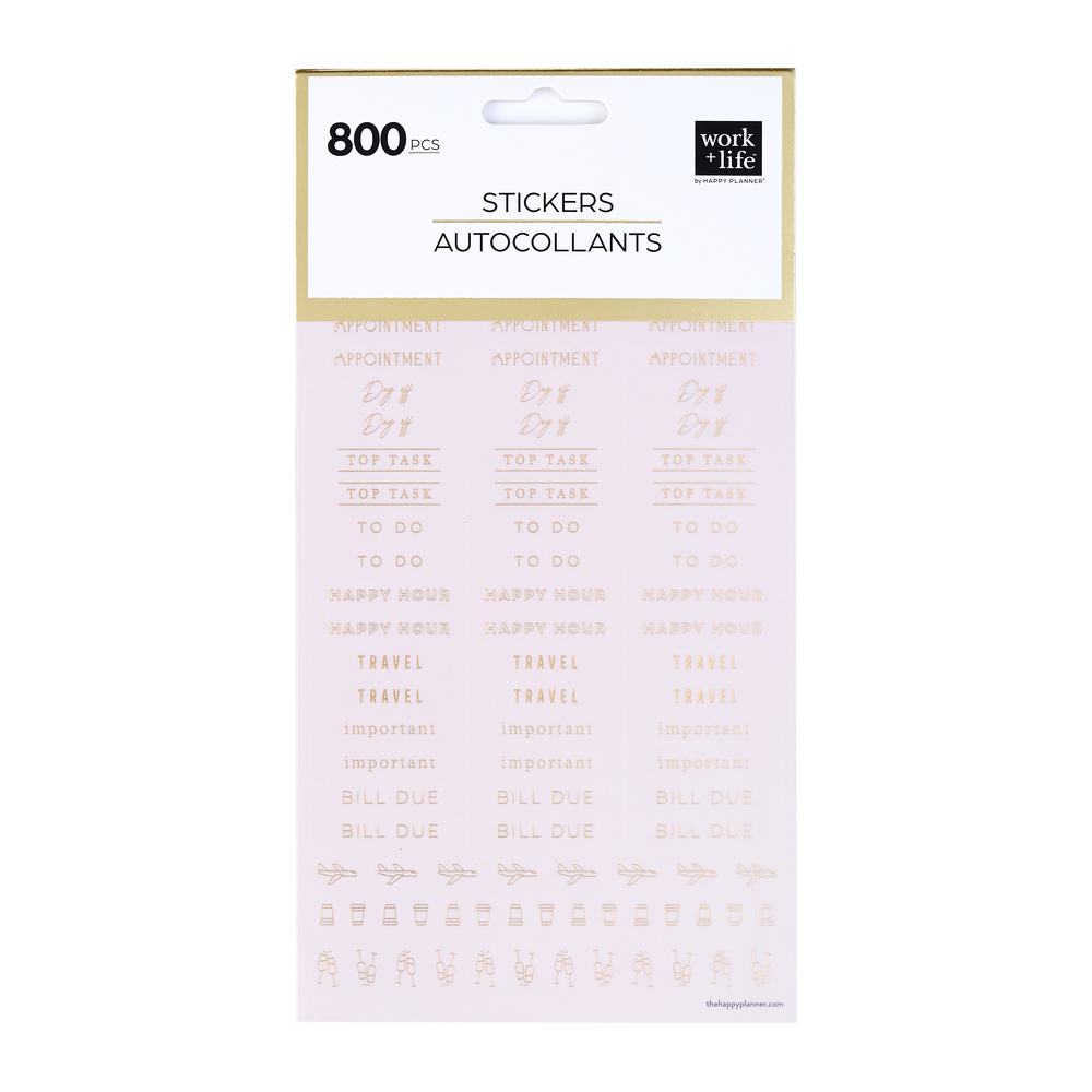 Work + Life Ivory - 8 Sticker Sheets