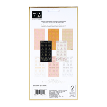 Work + Life Ivory - 8 Sticker Sheets