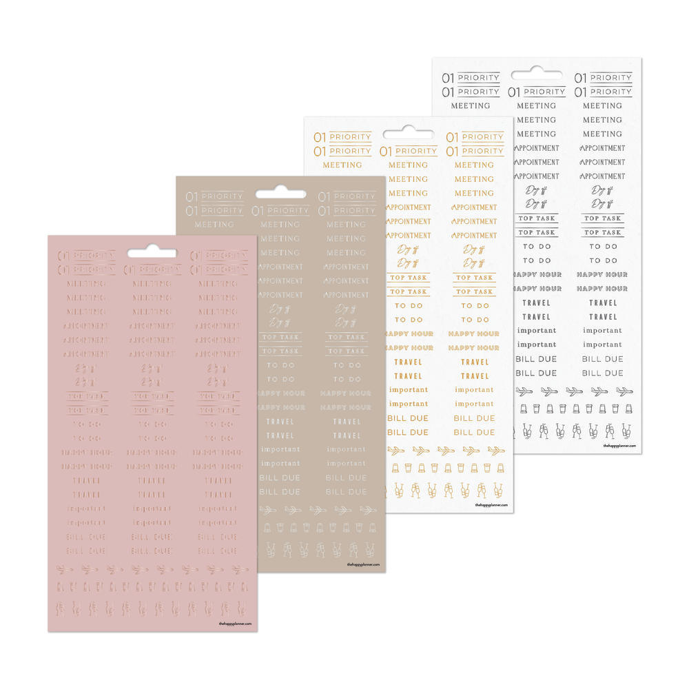 Work + Life Ivory - 8 Sticker Sheets