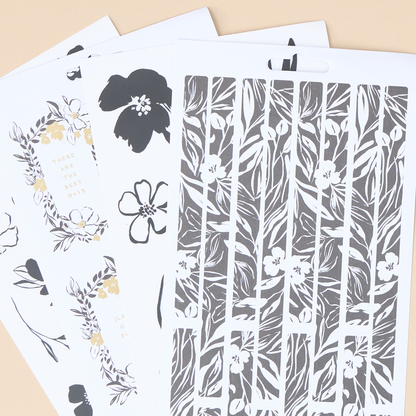 Sketchy Florals - 10 Sticker Sheets