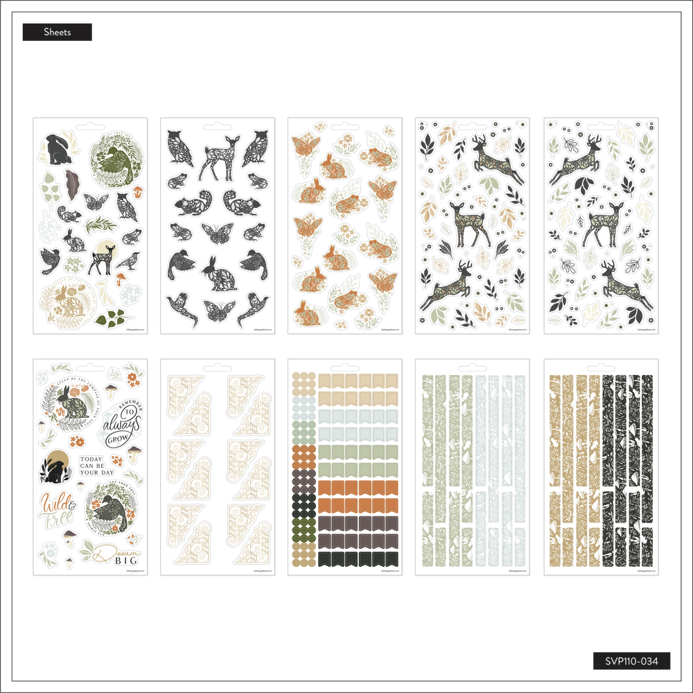 Wild Woods - 10 Sticker Sheets