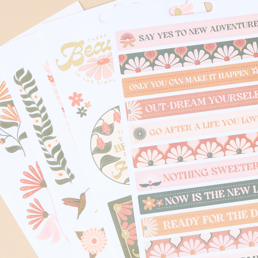 Desert Rose - 10 Sticker Sheets