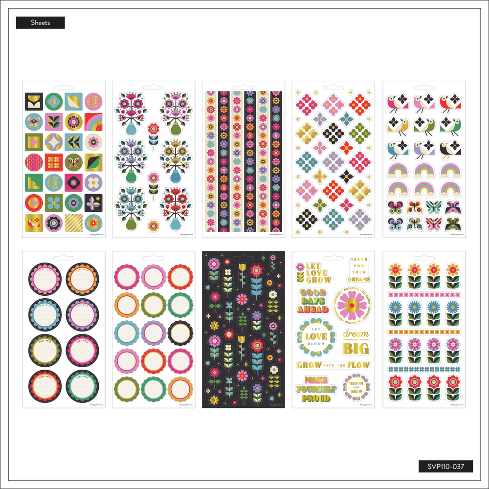 Mod Garden - 10 Sticker Sheets