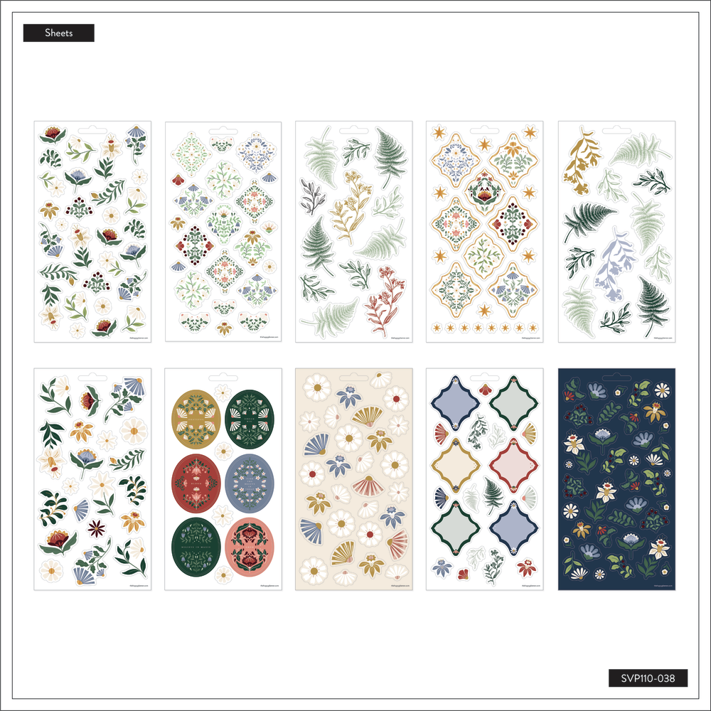 Forest Flowers - 10 Sticker Sheets