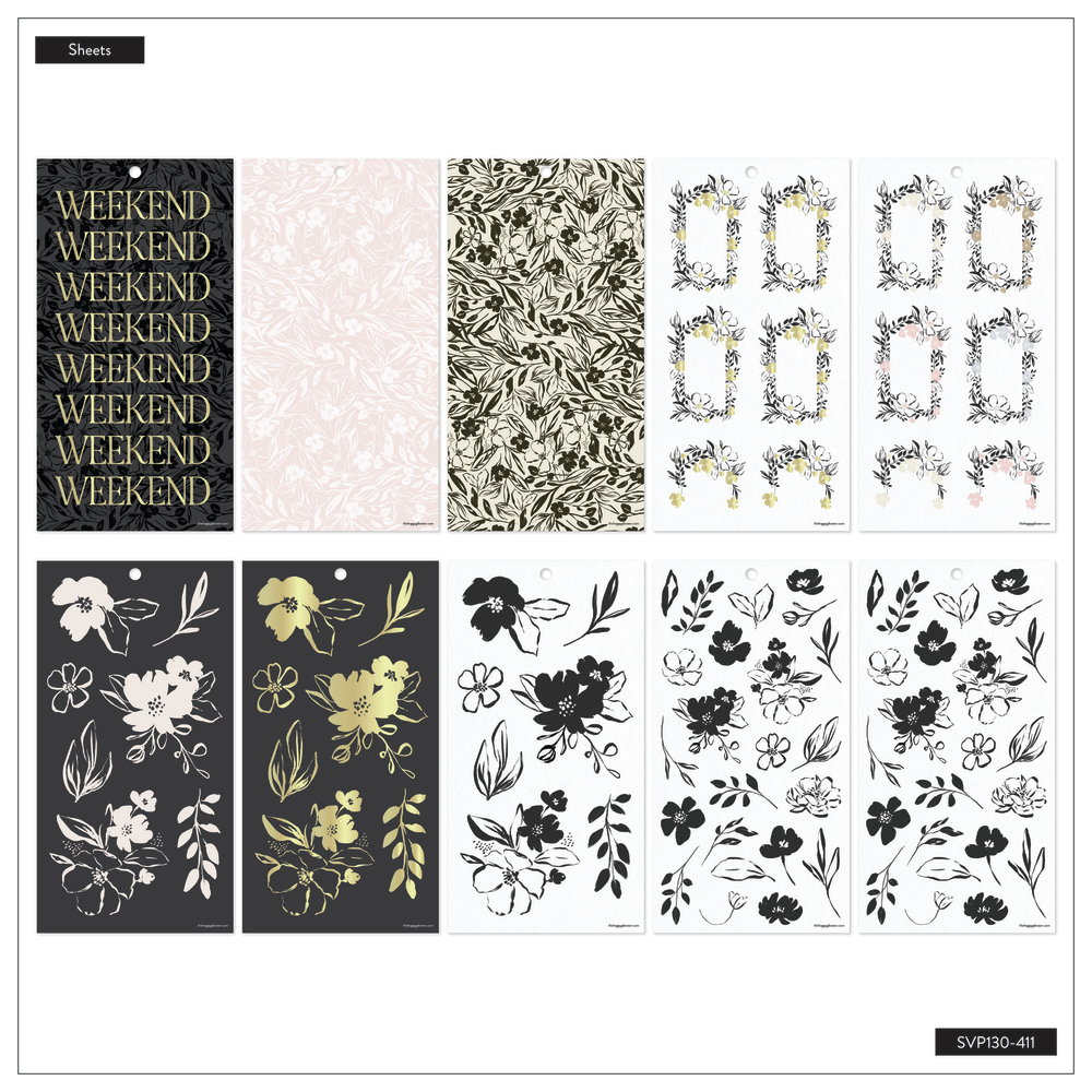 Sketchy Florals - Value Pack Stickers - Big