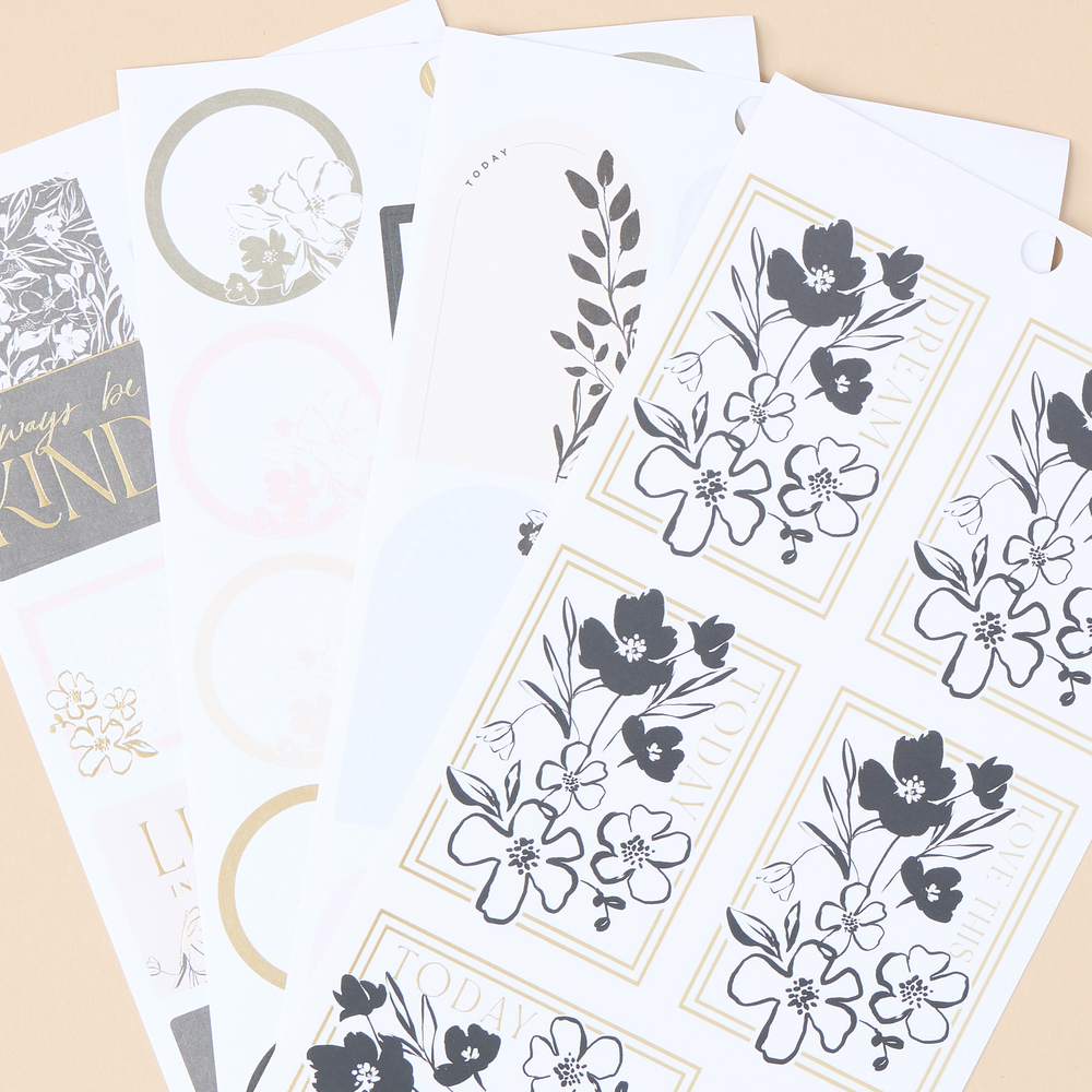 Sketchy Florals - Value Pack Stickers