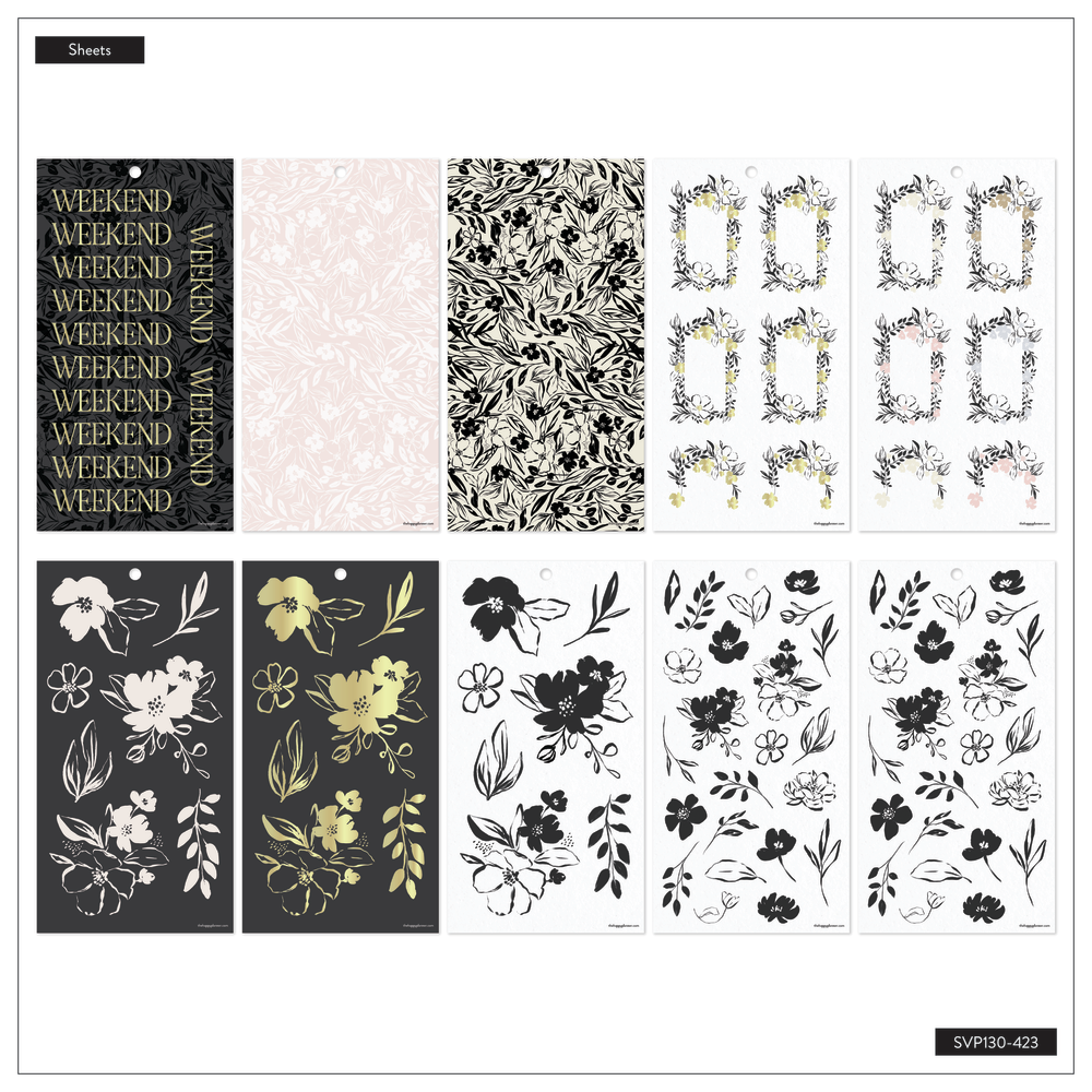 Sketchy Florals - Value Pack Stickers