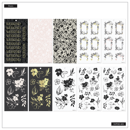 Sketchy Florals - Value Pack Stickers