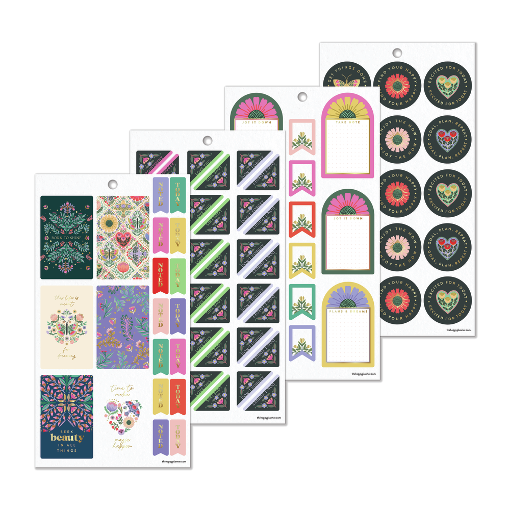 Folk & Flora - Value Pack Stickers