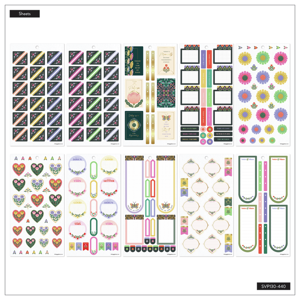 Folk & Flora - Value Pack Stickers