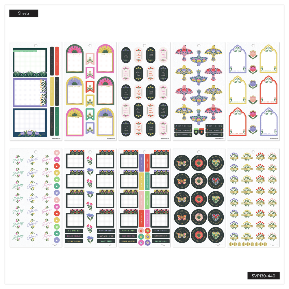 Folk & Flora - Value Pack Stickers