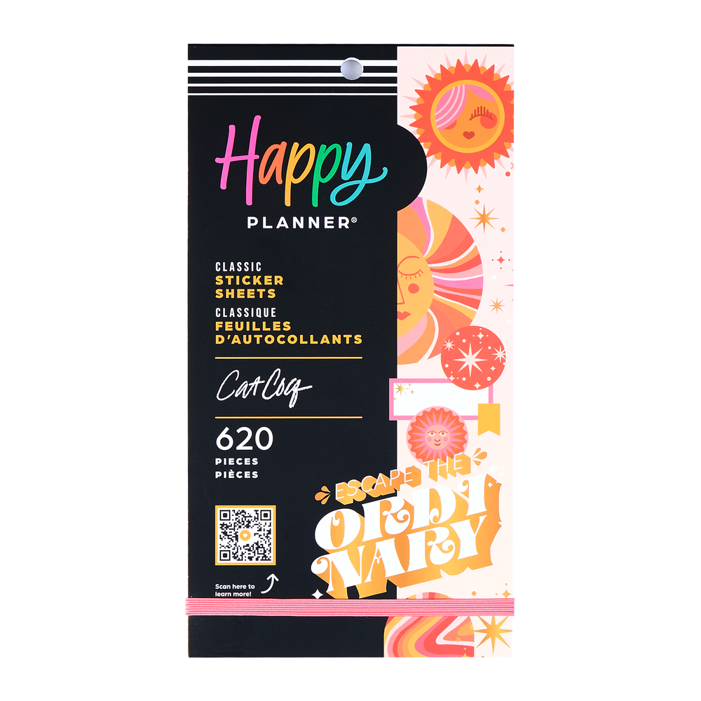 Cat Coq x Happy Planner Retro Sunset - Value Pack Stickers