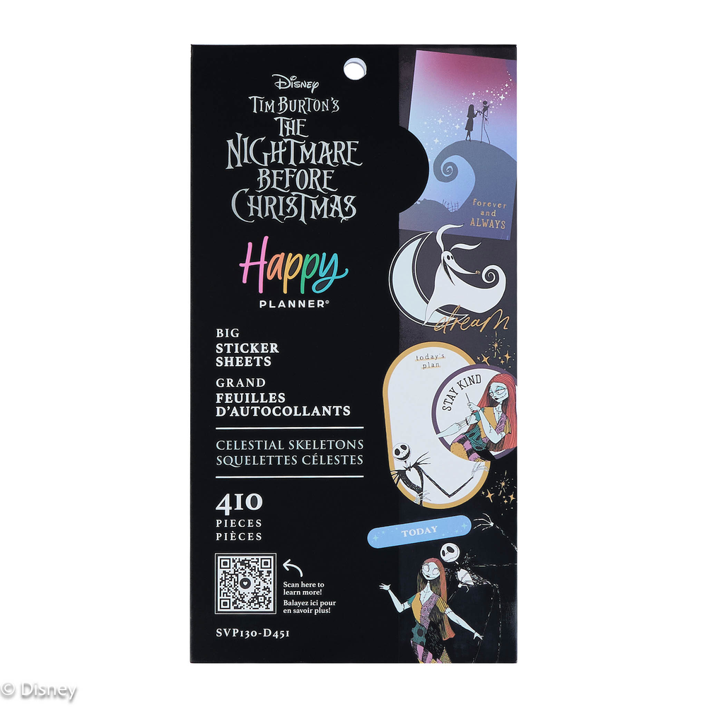 Disney Tim Burton's The Nightmare Before Christmas Celestial - Value Pack Stickers - Big