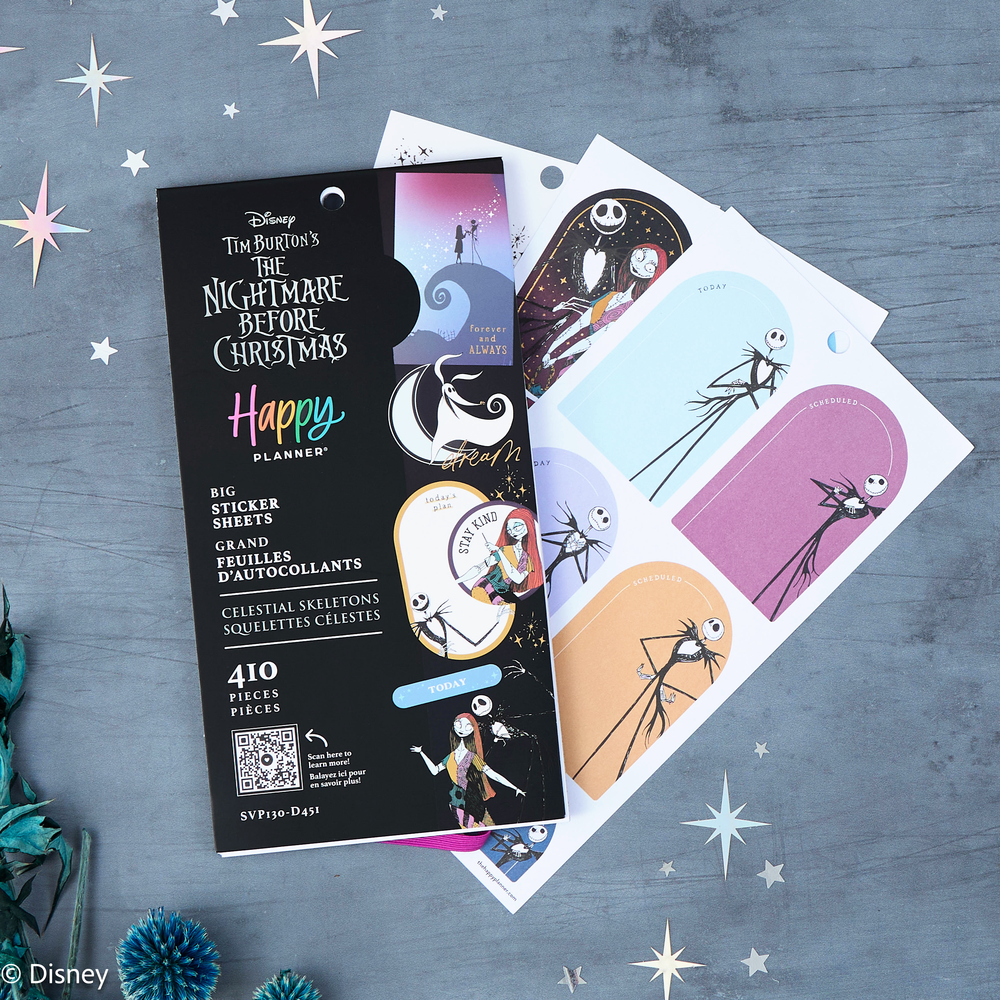 Disney Tim Burton's The Nightmare Before Christmas Celestial - Value Pack Stickers - Big