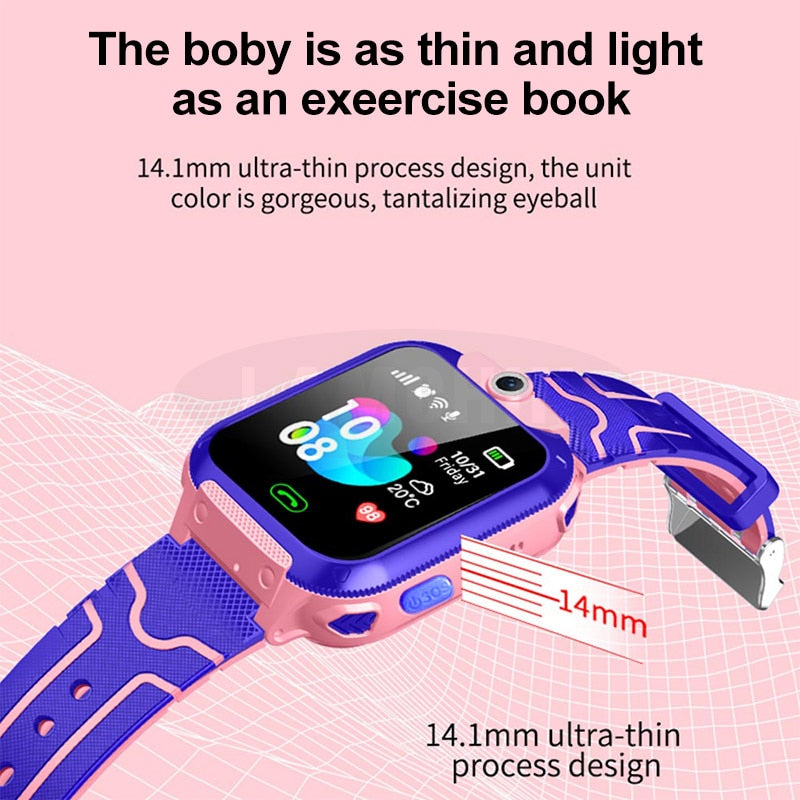 2019 New Waterproof Q12 Smart Watch Multifunction Children Digital Wristwatch Baby Watch Phone For IOS Android Kids Toy Gift